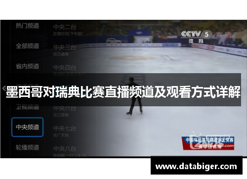 墨西哥对瑞典比赛直播频道及观看方式详解